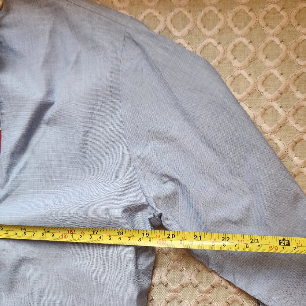 Crab & Cleek Women's Nautical Cotton Tunic in Light Blue $150 NWT - Picture 7 of 9